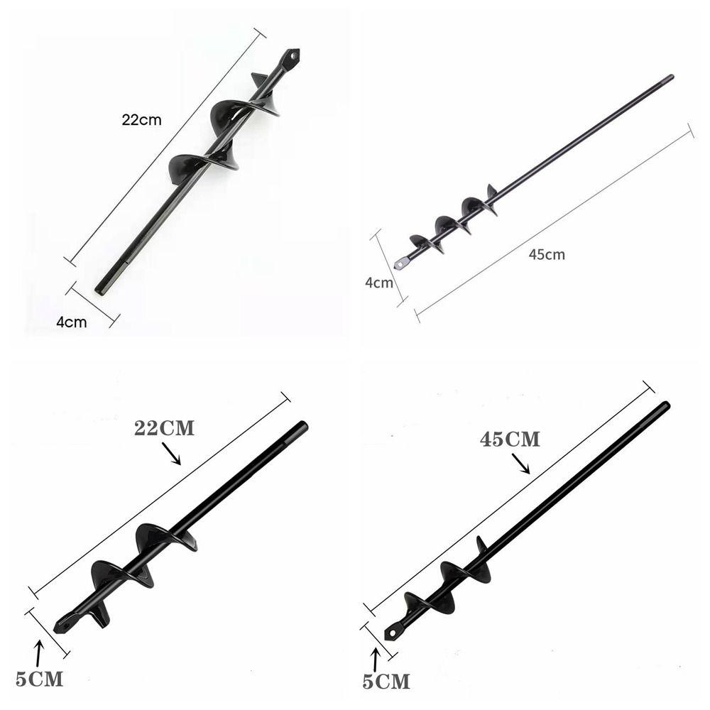 Hand Tools Garden Auger Kit Carbon Steel Flower Planting Soil Drill Bits Auger Drill Bit  Outdoors