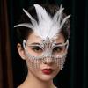 Creative Rhinestone Mask High-End Sparkle Masquerade Mask Half-Face Mask  Carnival Parties