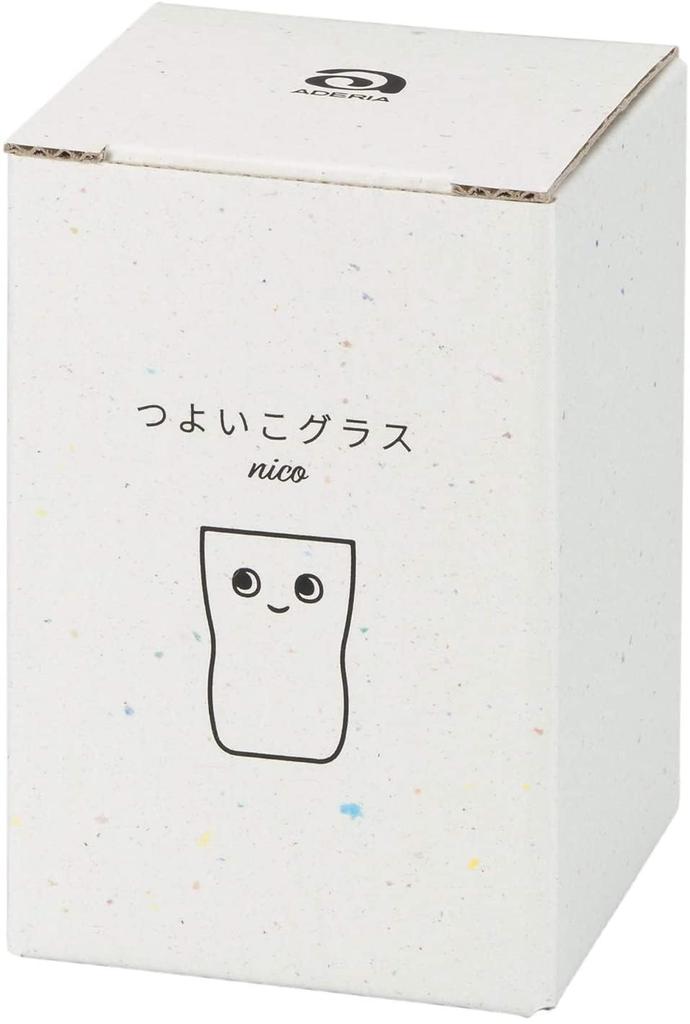 Adelia Strong Child Glasses Nico 4-piece Set, M Size (185ml), Shatterproof, Dishwasher Safe, Made In Japan, Perfect for Children's First Glasses, Clea