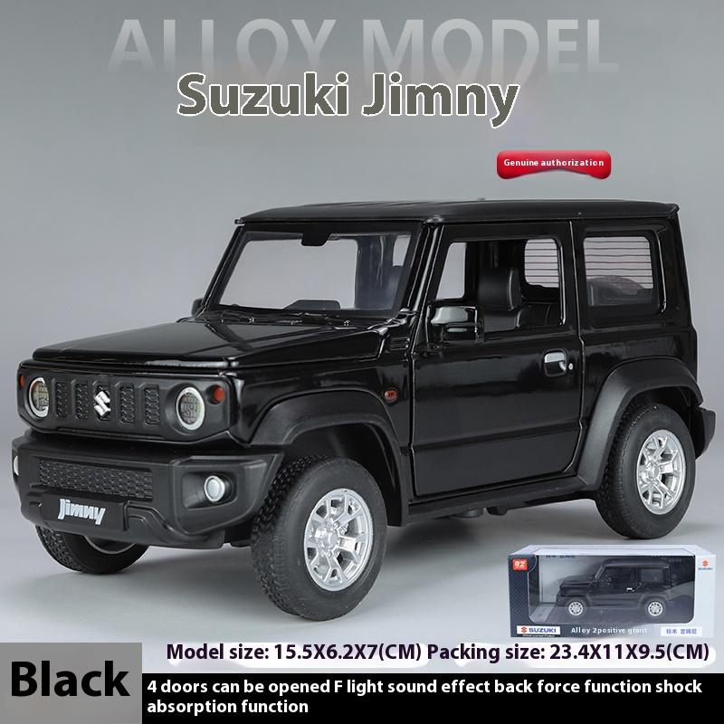 1/24 Scale Suzuki Jimny Alloy Off Road Diecast Model Hight Simulation Sond Light Pull Back Toy Decorative Trendy Ornaments Gifts