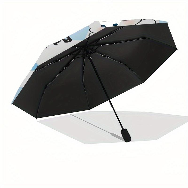 Pochacco,Sanrio Automatic Folding Umbrella Simple 8 Rib Design, Bright Cartoon Pattern, Durable Iron Frame, Suitable For Travel, Outdoor, Be