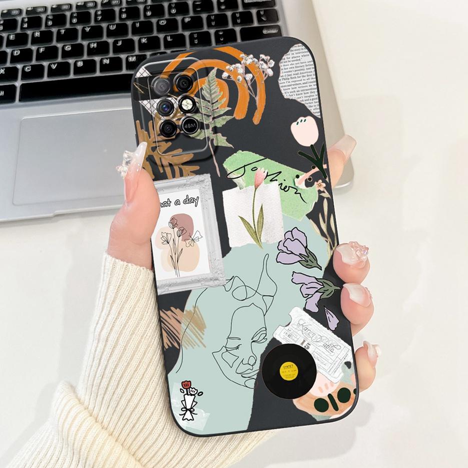 Für Infinix Note 8i Hülle X683 X683B Luxus Kunst Bemalte Abdeckung Weiche TPU Handyhülle Für Infinix Note 8 X692 Note8 Note8i Rückseite