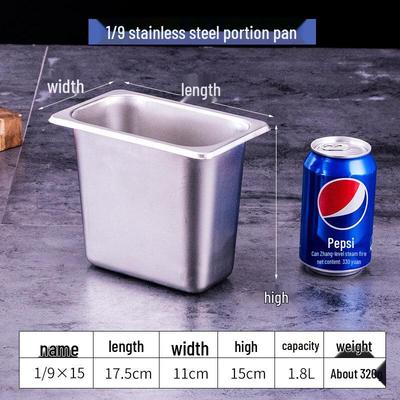 DM 316 Stainless Steel Gastronorm-Style Meal Container with Lid