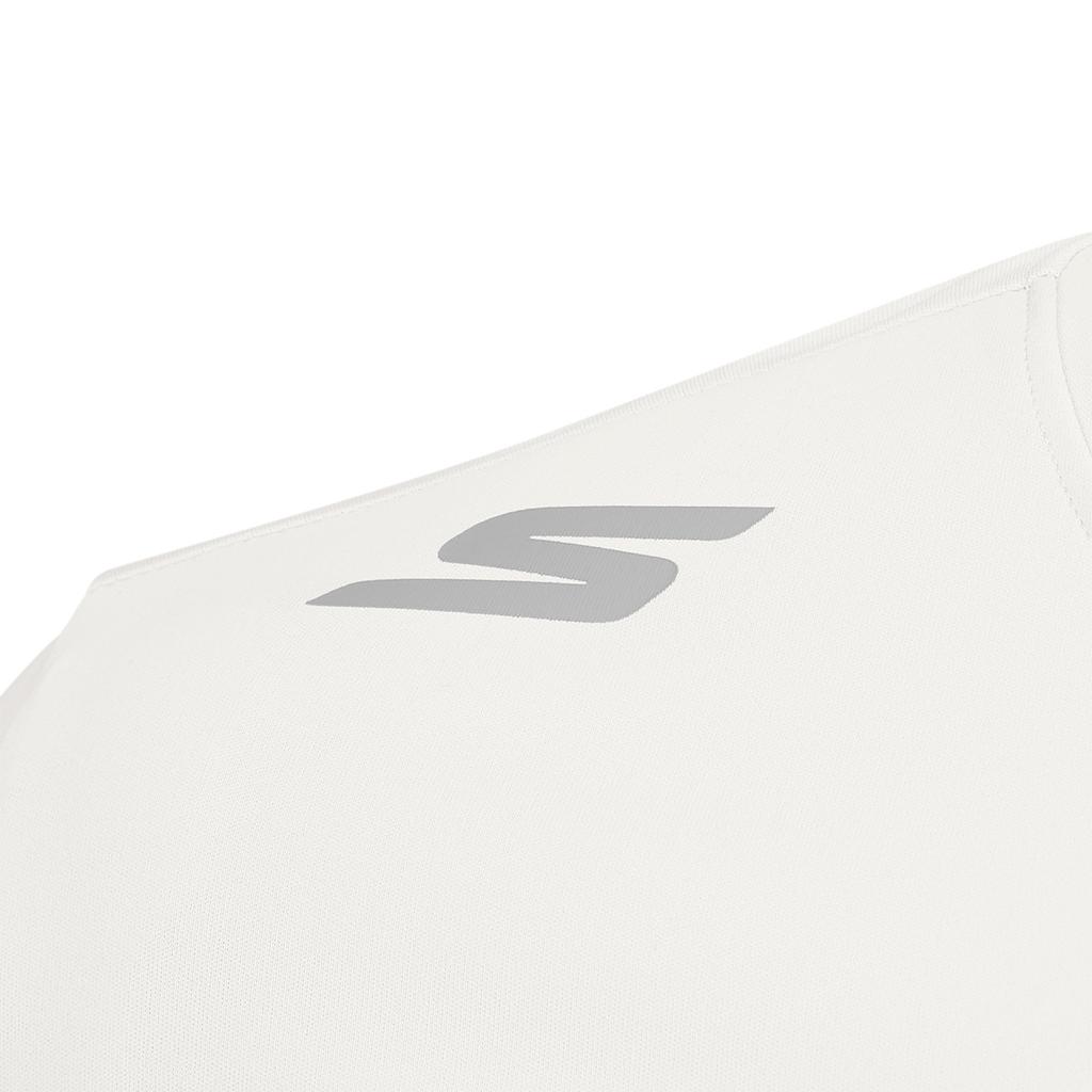 Skechers Knitted Comfortable Commuting Minimalist High-End Solid Color T-Shirt Men Tops P225M293-0074