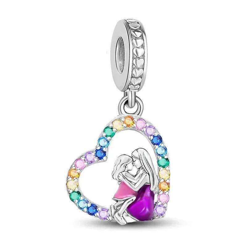 copper Love Heart Girl Panda Balloon Strawberry Charm Bead Charms Bracelets Necklaces Making Gift of High Quality Fine Jewellery