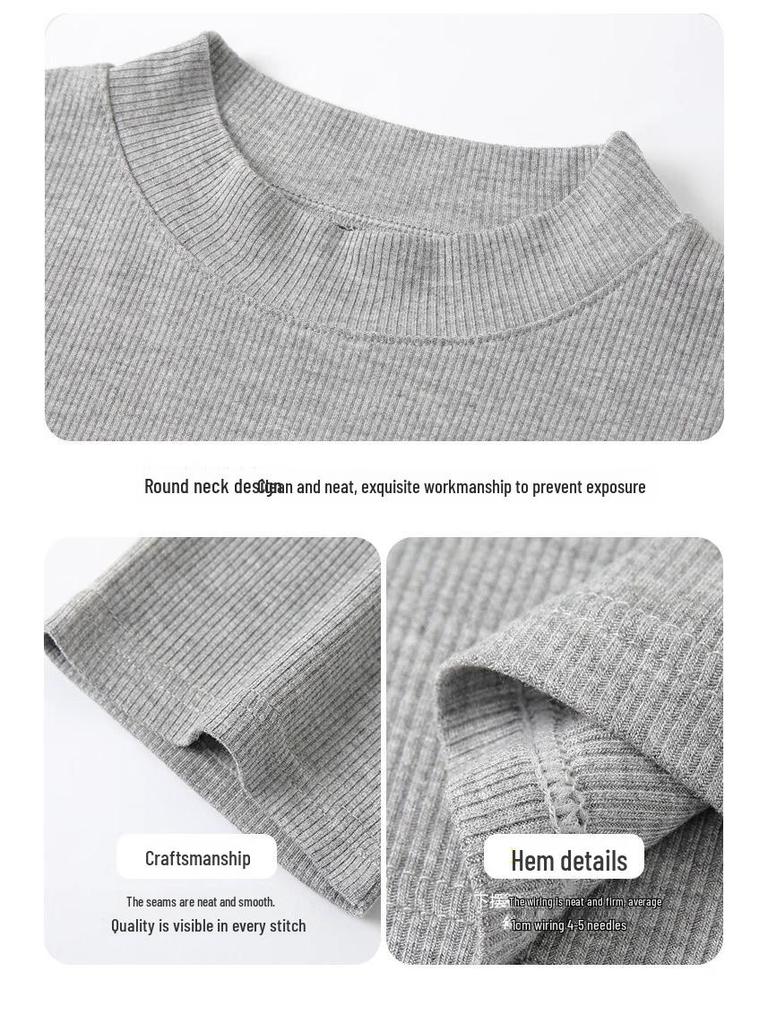 Women's Sleeveless Round Neck Threaded Vest with Side Breast Coverage