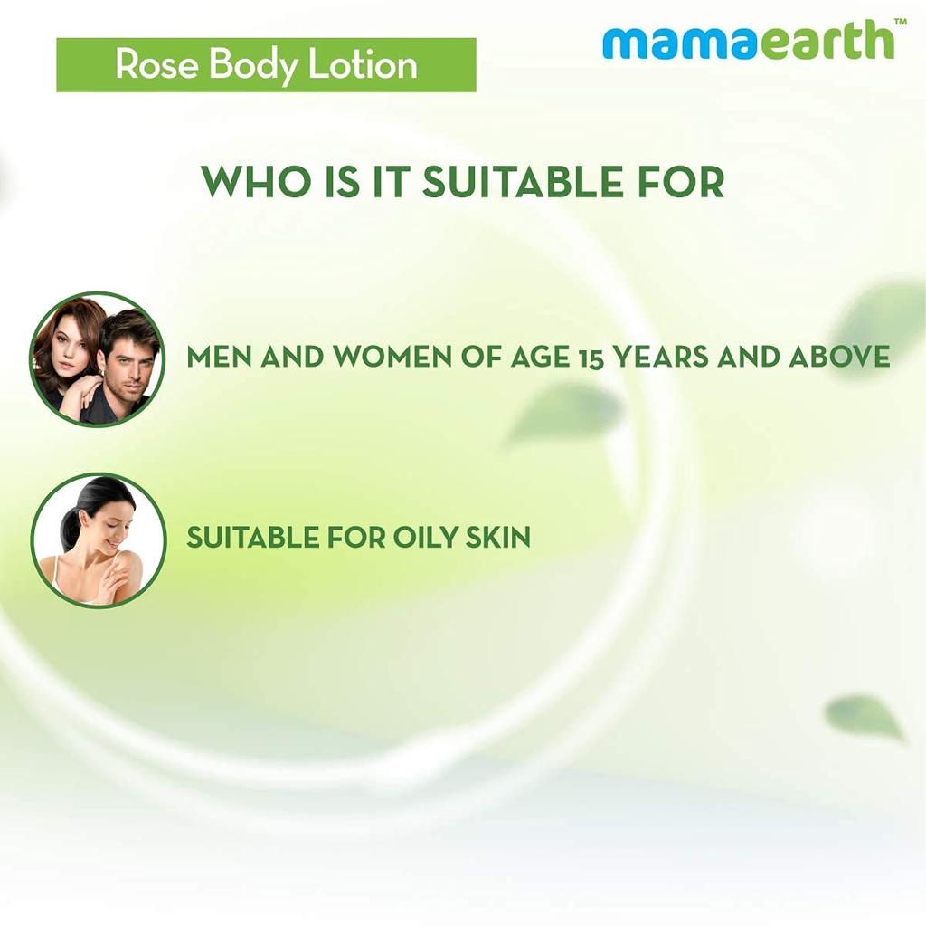Exclusive Offers!! Mamaearth Rose Body Lotion, 400ml - Pack of 2
