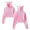 Bts Bangtan Boys Love Yourself Tear Navel Hoodie With Cute Cat Ear Design In Multiple Color Options