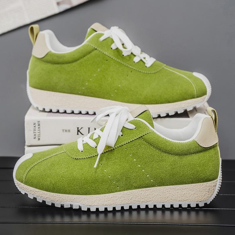 

Casual men s shoes spring 2025 leather sports shoes men s trendy shoes student teenager Forrest Gump heightened platform shoes 44