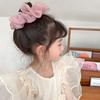 Sweet Oversized Organza Hair Ties Scrunchies Women Solid Color Mesh Hair Bands for Girls Summer Ponytail Holder Hair Accessories
