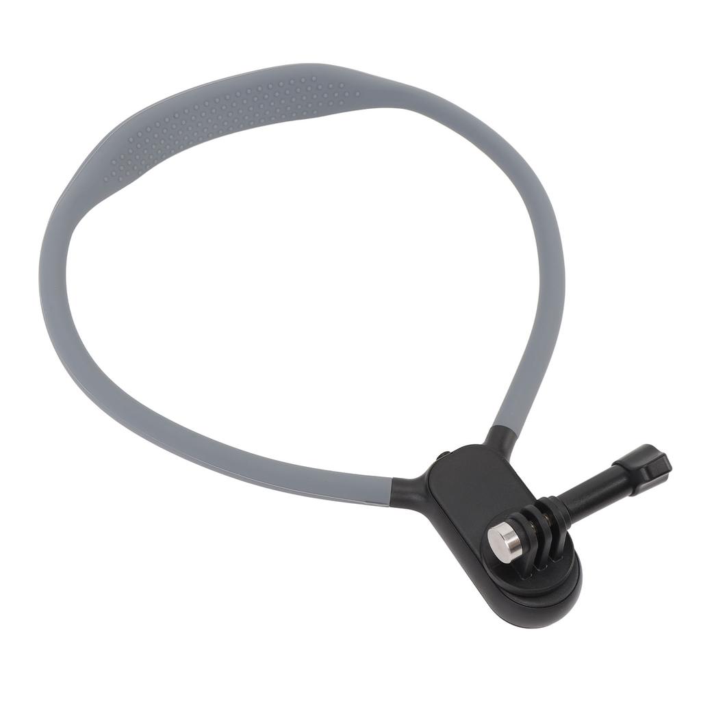 Action Camera Neck Mount with Three Claw Adapter Base Silicone POV View Neck Holder for Action 5 Pro