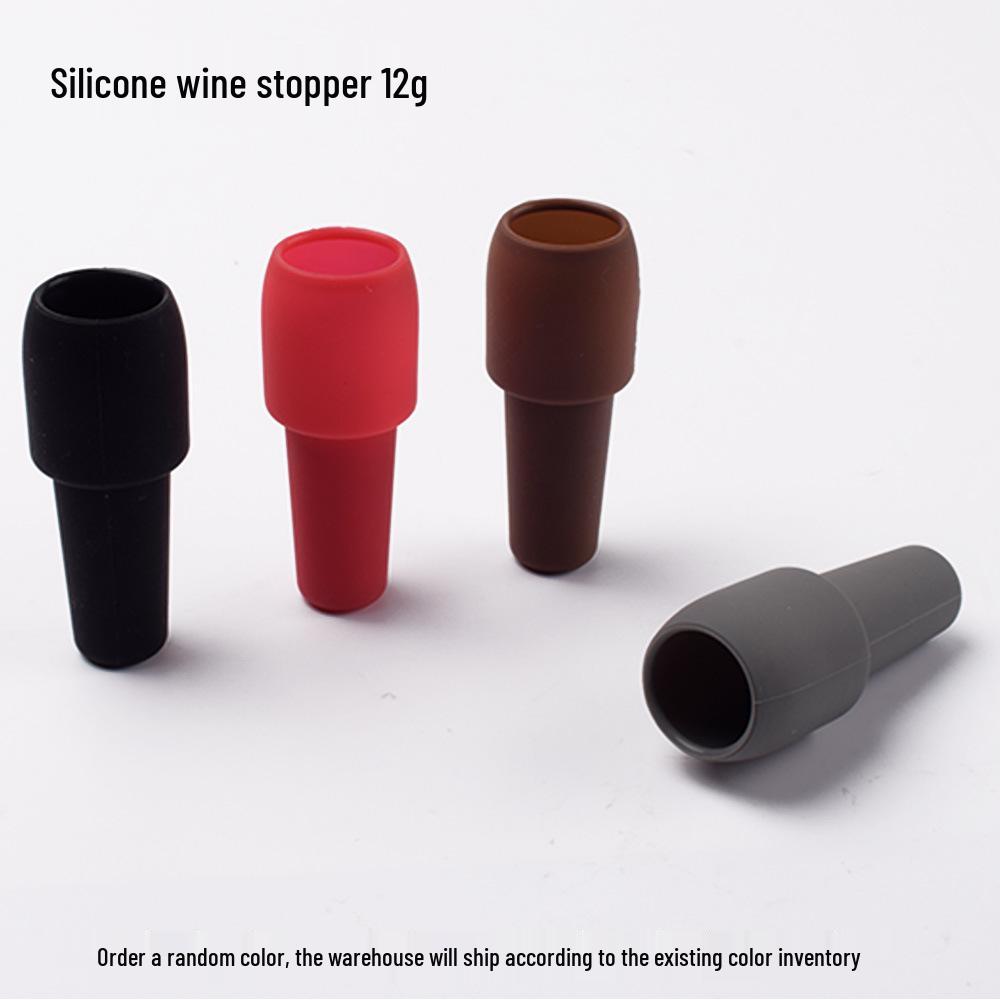 Soft Silicone Wine & Champagne Stopper: Double-Seal, Anti-Drip, with Handle