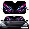 Graffiti Beast Angry Eyes Sun Visor Car Windshield Sunshade Front Window UV Protection Heat Insulation Sun Shade Cover Foldable