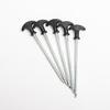 Camping Tent Stake Strong Load-bearing Thickened Windproof Galvanized Iron Impact Resistance Camping Garden Canopy Stake for Outdoor