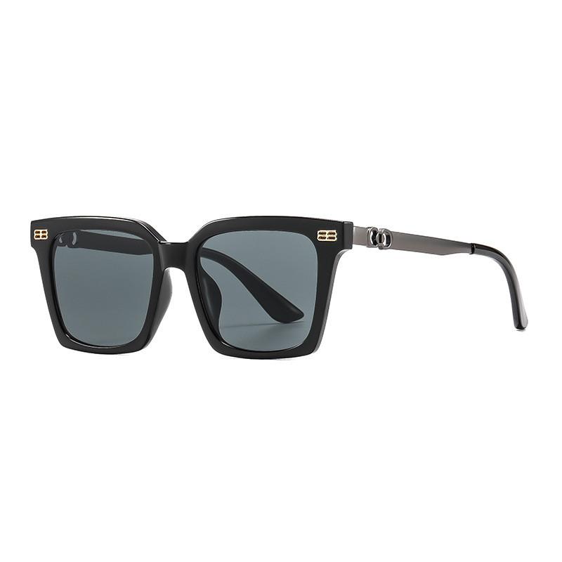

High Fashion Round Face Sunglasses For Men And Women With Polarized Pc Lenses чёрный