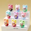 9pcs/Set Doubao Figure Toy Mini Bear Figurine Desktop Decoration Ornaments Toys Boys Girls Christmas Gifts