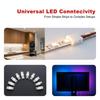 10Pcs 2/3/4/5/6Pin Solderless Led Strip Light Connectors 5Mm 8Mm 10Mm 12Mm For 2835 5050 Led Strip Wire Pcb Ribbon 15.5Cm