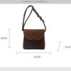 Vintage Leather Crossbody Bags for Women 2024 Designer Brand Female Small Flap Shoulder Underarm Bag Armpit Handbags and Purses