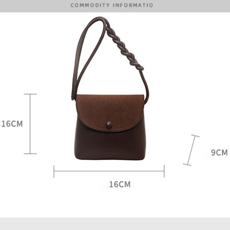 Vintage Leather Crossbody Bags for Women 2024 Designer Brand Female Small Flap Shoulder Underarm Bag Armpit Handbags and Purses