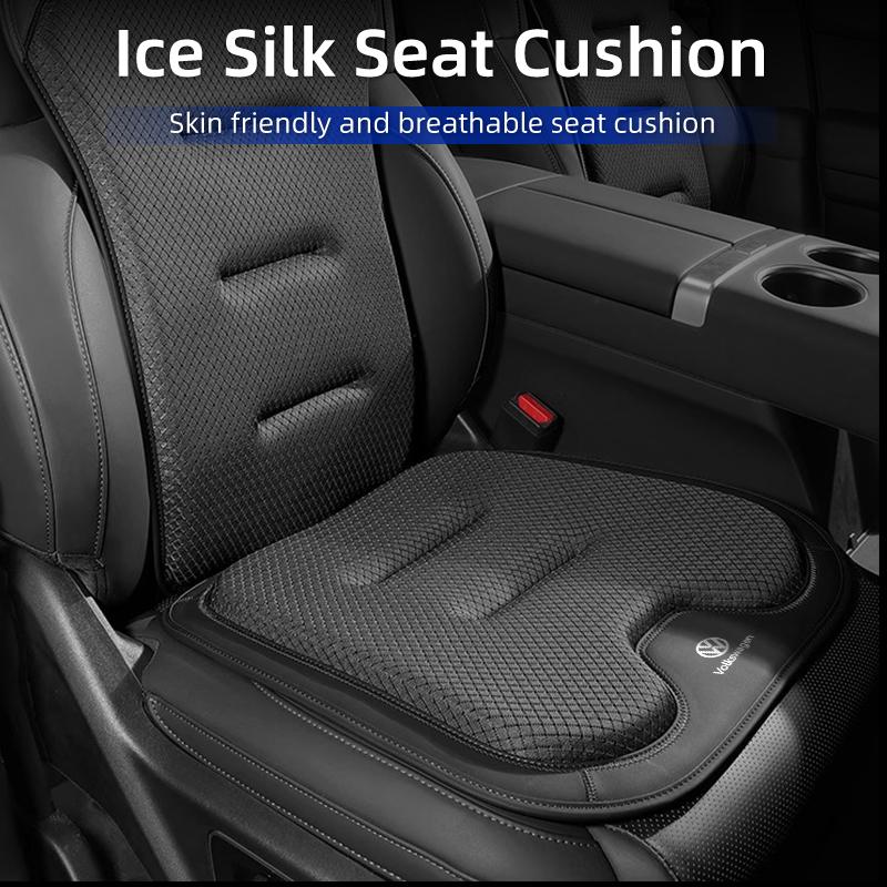 2026 Hot For Volkswagen VW Breathable Car Seat Cover Ice Silk Backrest Cushion Rearseat Protector Mat For VW Tiguan Jetta Polo G