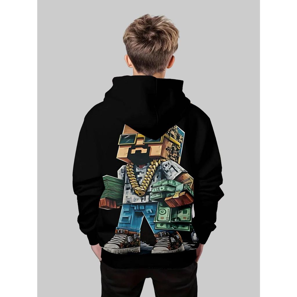 Nová anime mikina, kreslené dětské oblečení pro chlapce a dívky, podzimní oblečení s dlouhým rukávem, vhodné pro děti ve věku 5-14 let