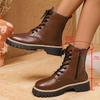 Boots Woman Trend Ankle Boots Short Barrel Shoes for Women Western Platform Army Boot Comfortable Stylish Sneakers Plus Size New