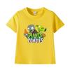 Plants Vs. Zombies Kids' Pure Cotton T-Shirt - Boys and Girls Summer Short Sleeve Loose Breathable Top