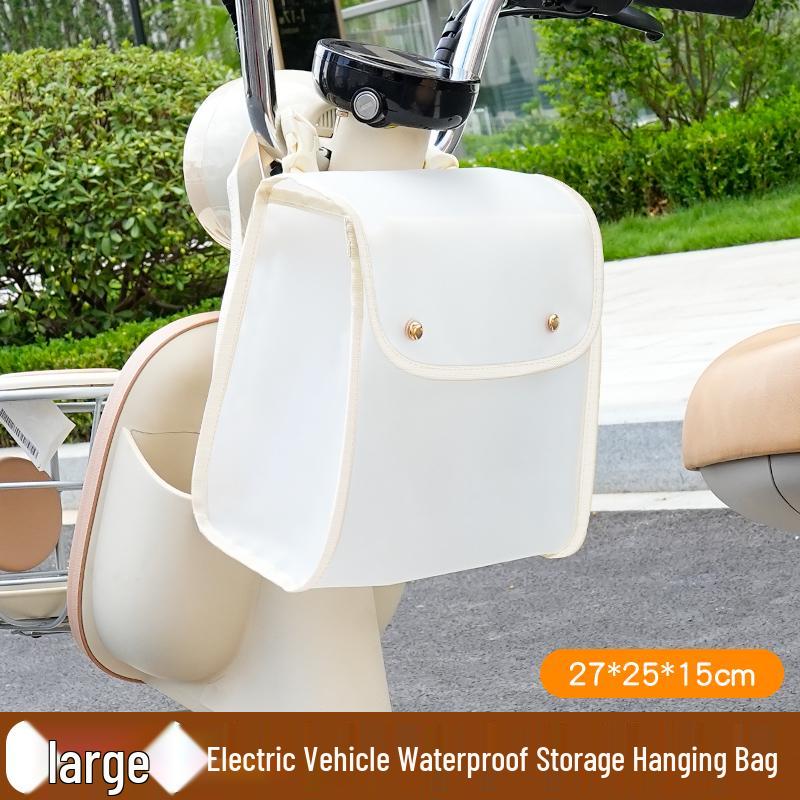 Waterproof Electric Bike Handlebar Bag - Large Capacity Helmet & Front Storage Pouch
