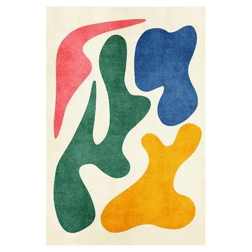 Abstract Modern Vloerkleed – Groot Antislip Tapijt voor Woonkamer, Slaapkamer, Keuken, Kindveilige Vloermat Home Decor Ontwerp 80x120cm(31x46in)