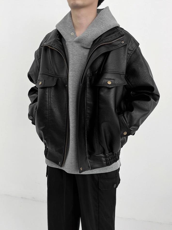 Men's Retro Scoundrel Leather Jacket - Cool American Pilot Style for Autumn/Winter 2025.
