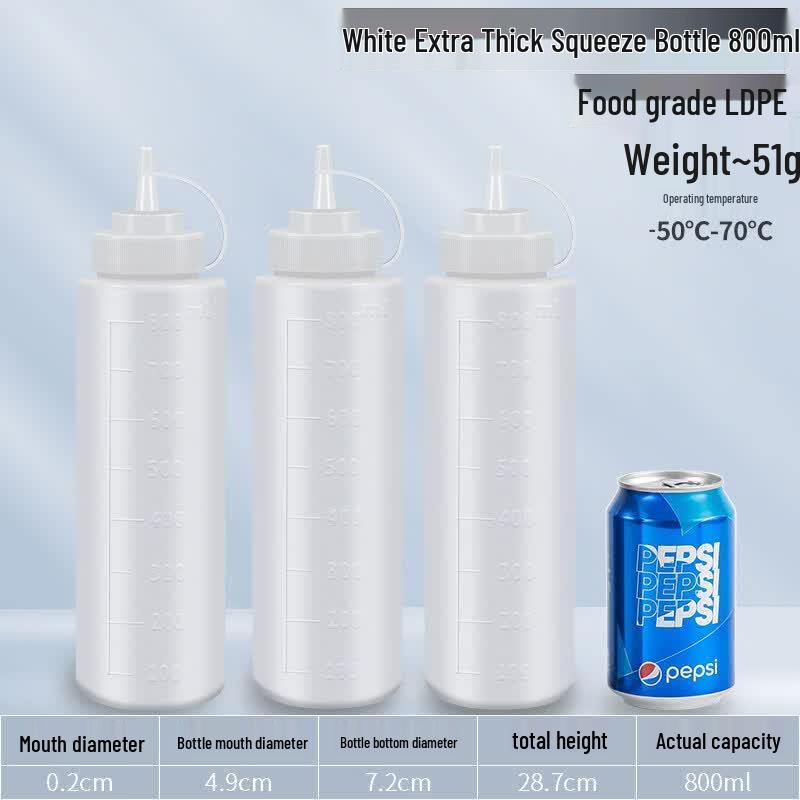 Plastic Squeeze Condiment Bottle
