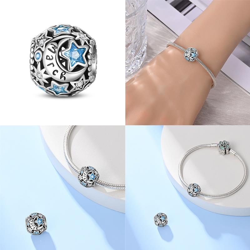 New Copper January-December Birthstone Charms Fitoriginal Bracelets Diy Jewelry Making For Women Gift