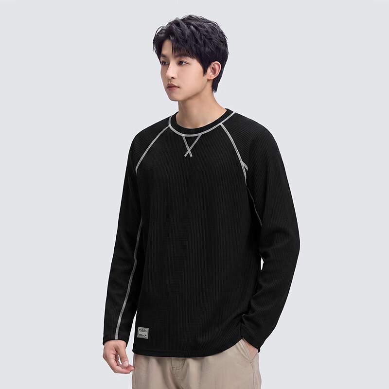 Mark Fairwhale Men's Waffle Knit Long Sleeve T-Shirt