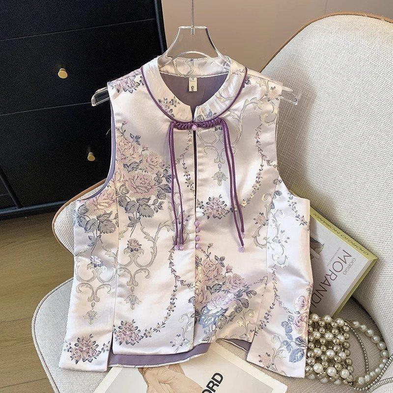 2025 vest print vest women's vest vest autumn and winter top vest