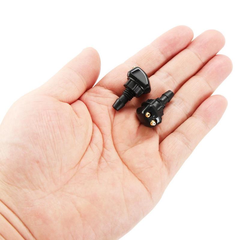 2 Pcs Windshield Washer Squirter Check Valve Car Windshield Spray Jet Kit Auto 360 Degree Adjustable Nozzles Vehicle Accessories