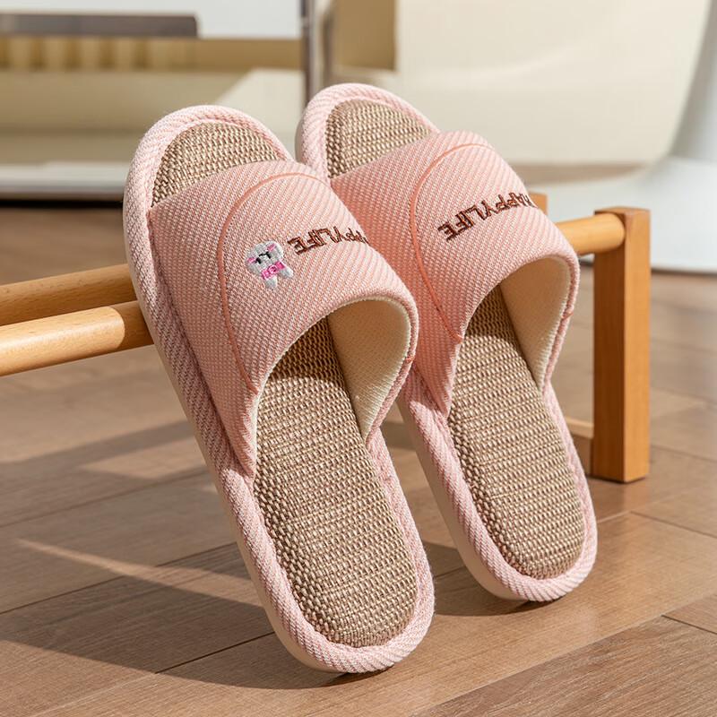 

Unisex Soft Linen Cotton Indoor Slippers