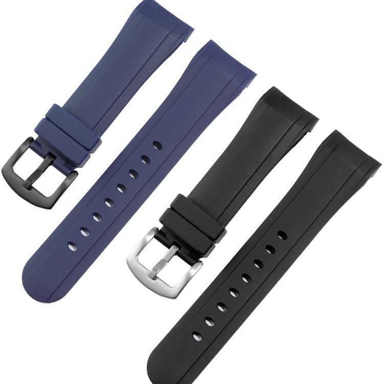 Auf Lager 24mm Gummi-Uhrenarmband für Graham Chronograph Racing Niete Tiger/RT