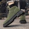 Nowe Męskie Klasyczne Jesienno-Zimowe Modne Wysokie Buty na Grubej Podeszwie do Skateboardingu Wygodne Miękkie Podeszwy Koszykarskie Sneakersy