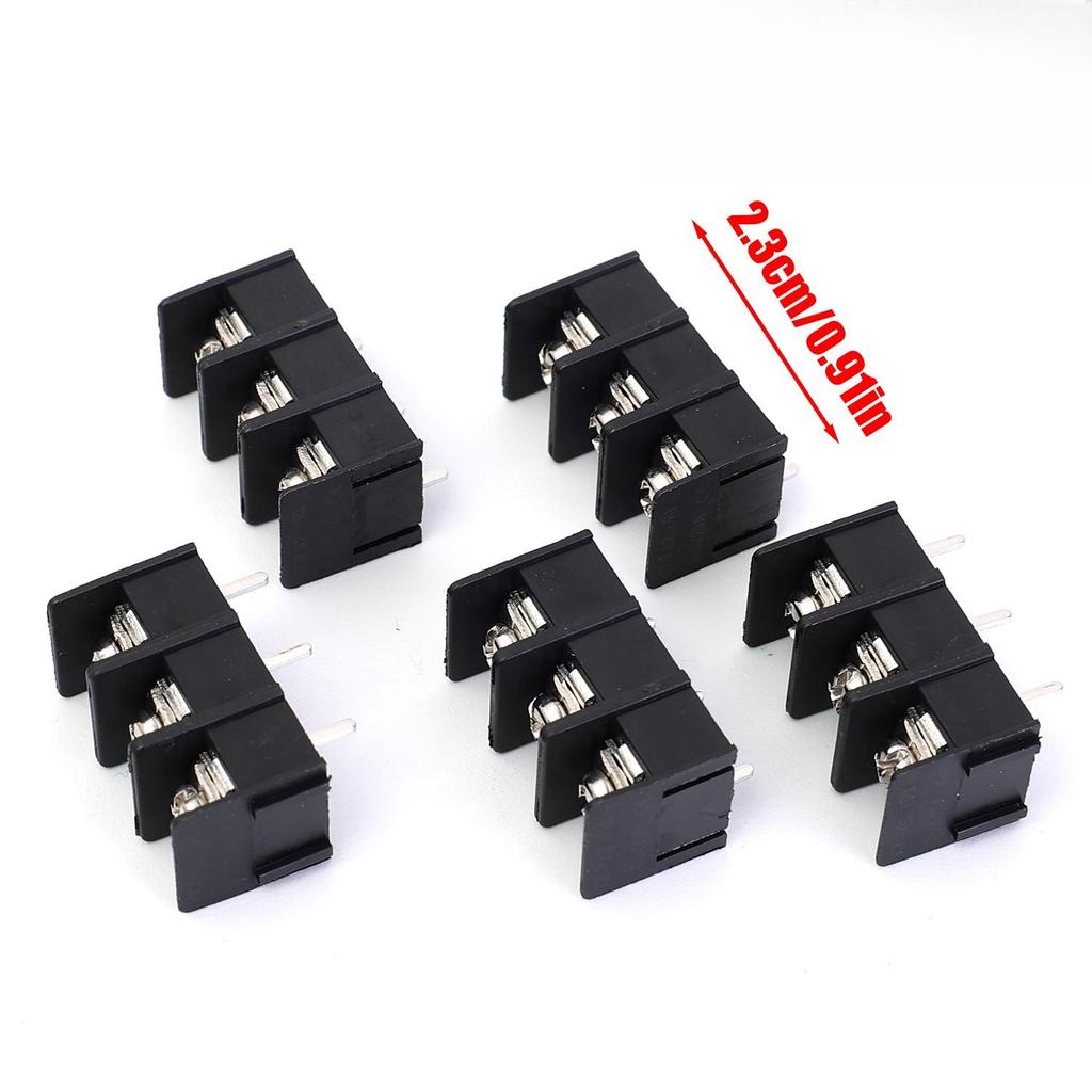 Pitch 1 6mm 2 3mm 3 2mm Barrier Screw PCB Terminal Block Straight 2/3/4 Pin Connector Set Electrical Wire Clamp Fixed Mount