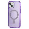 For iPhone 15 Case Compatible with MagSafe 2.0mm PC+TPU Glitter Phone Cover