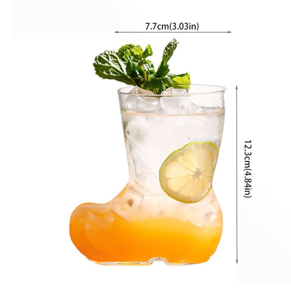 380ml Shoes Mugs Transparent Cocktail Cup Personalized Wine Glasses  Gift