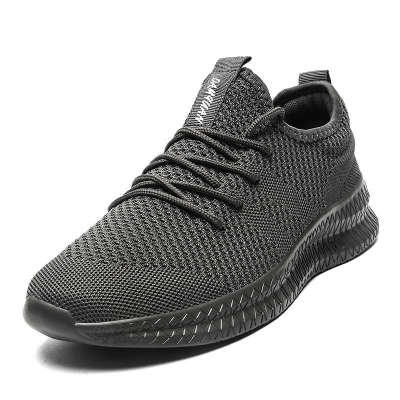 Fujeak-zapatillas de deporte cómodas para hombre, zapatos informales, transpirables, para ocio, de punto, para caminar, deportivas, atléticas