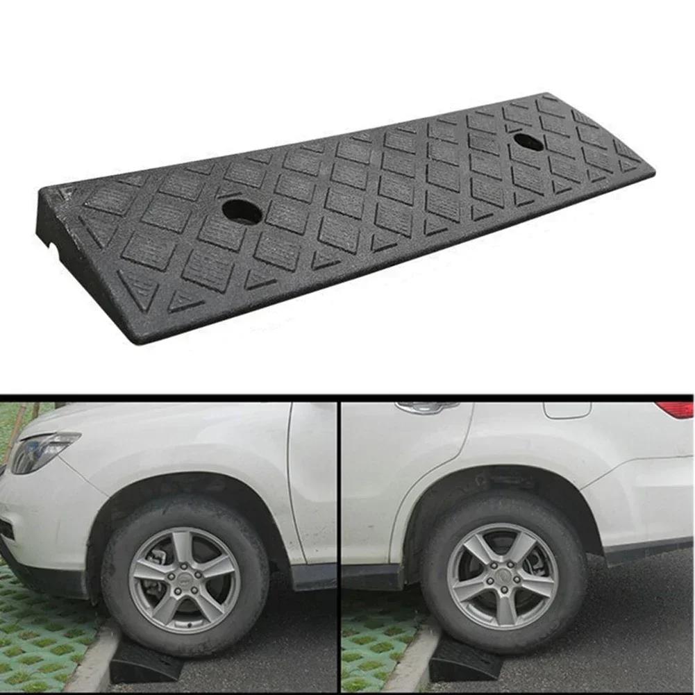 Plastic PVC Road S-lope Ramp Pad Portable Car Step UphillTriangle Mat Curb Garage Ramp Non Slip Flooring Ramp 3/4/5/6/7CM