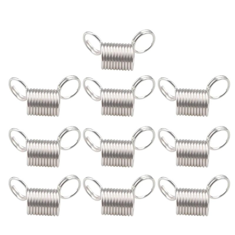 10 Pcs Bead Stop Stainless Steel Tension Spring Bead Wire Ends Jewelry Making Tools To Prevent Beads from Falling