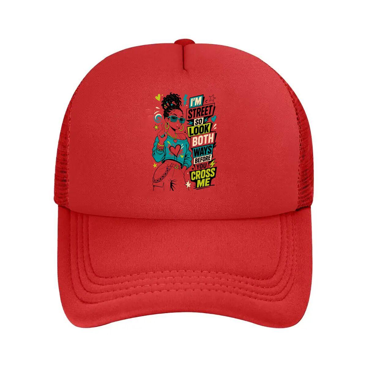 Bold Street Attitude Quote Diva Mesh Baseball Cap Hip Hop Adjustable