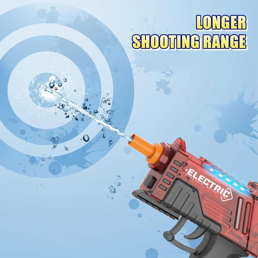 Non-Toxic Electric Water Gunsquirt Gun Toyautomatic Water Gun Long Range Blaster Up To 32 Ftoutdoor Pool Party Shooting Game Toy