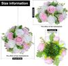 6Pcs Artificial Flowers Centerpiece Table Decorations Rose Ball for Weddding Floral Arrangements Bouquet for Party Home Decor