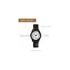 Steel Men's Watch Waterproof Elastic Band Clear Dial Simple Design Black Arabic Numbers Quartz Timepiece
