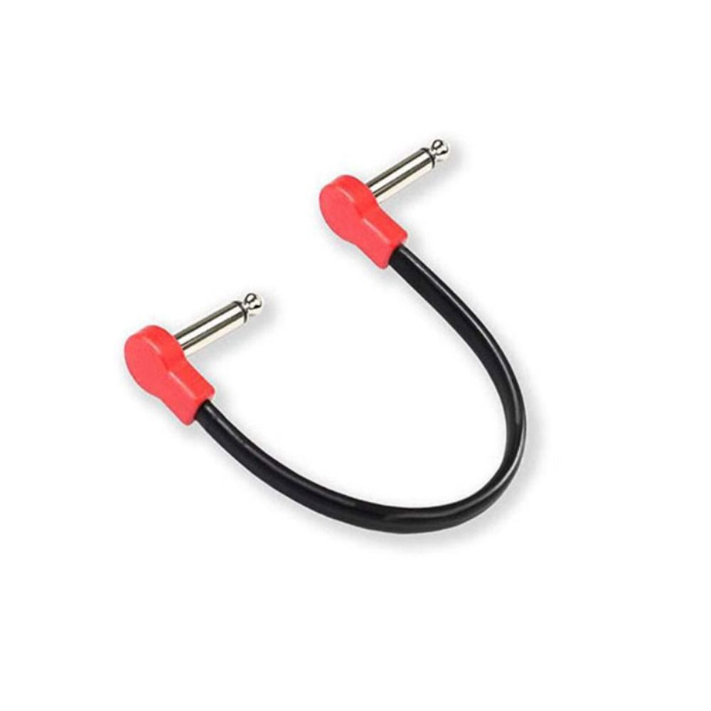 

10/15/20/30/50см Патч-кабель для педали эффектов Круглая головка Аудиокабель Провода Новый разъем Штекер Red-20cm opposite head