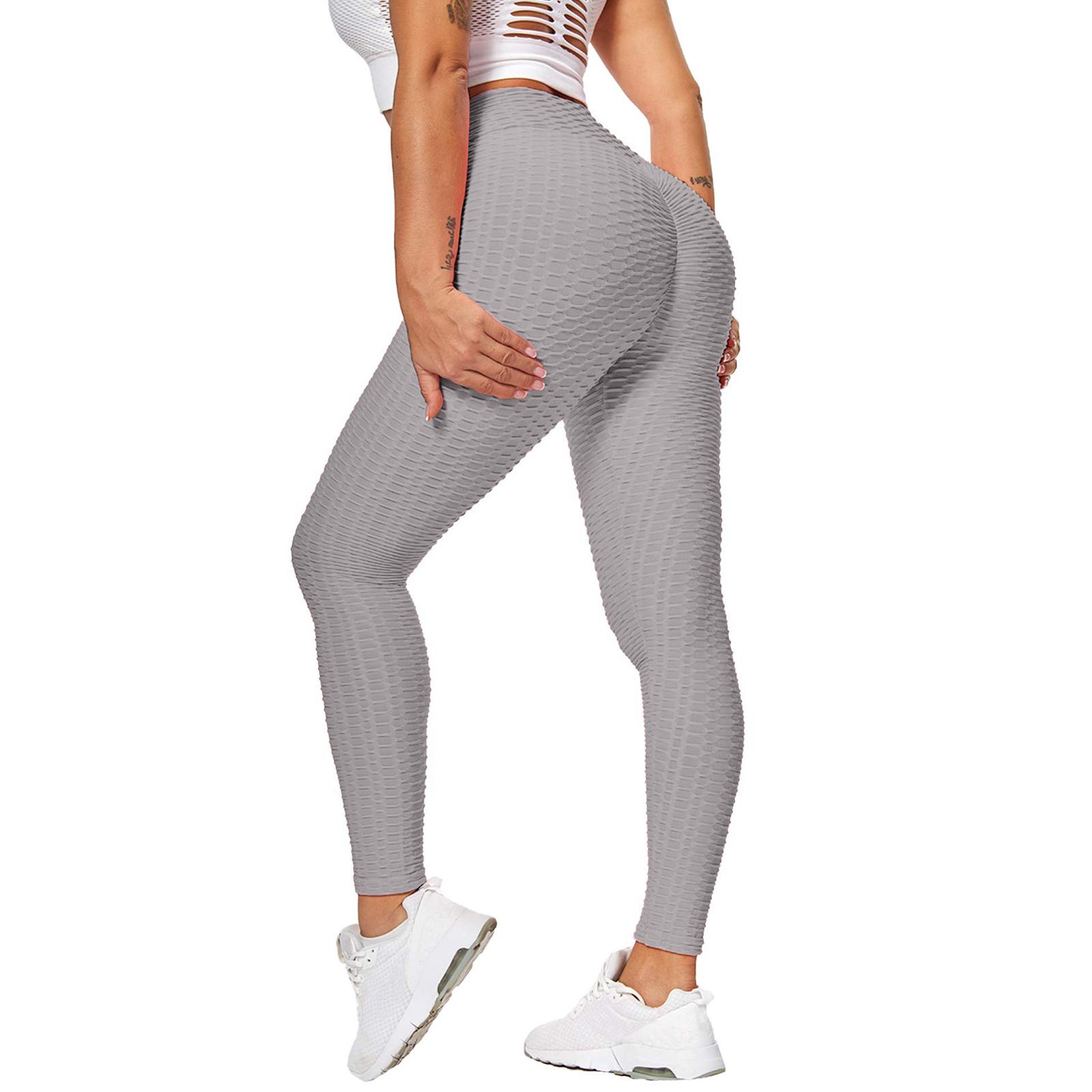

Women s Sexy Long Pants, Yoga, Fitness, Peach Hips, Bubble Sports Leggings With Pockets M